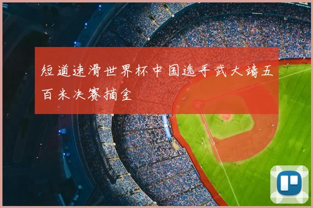 短道速滑世界杯中国选手武大靖五百米决赛摘金